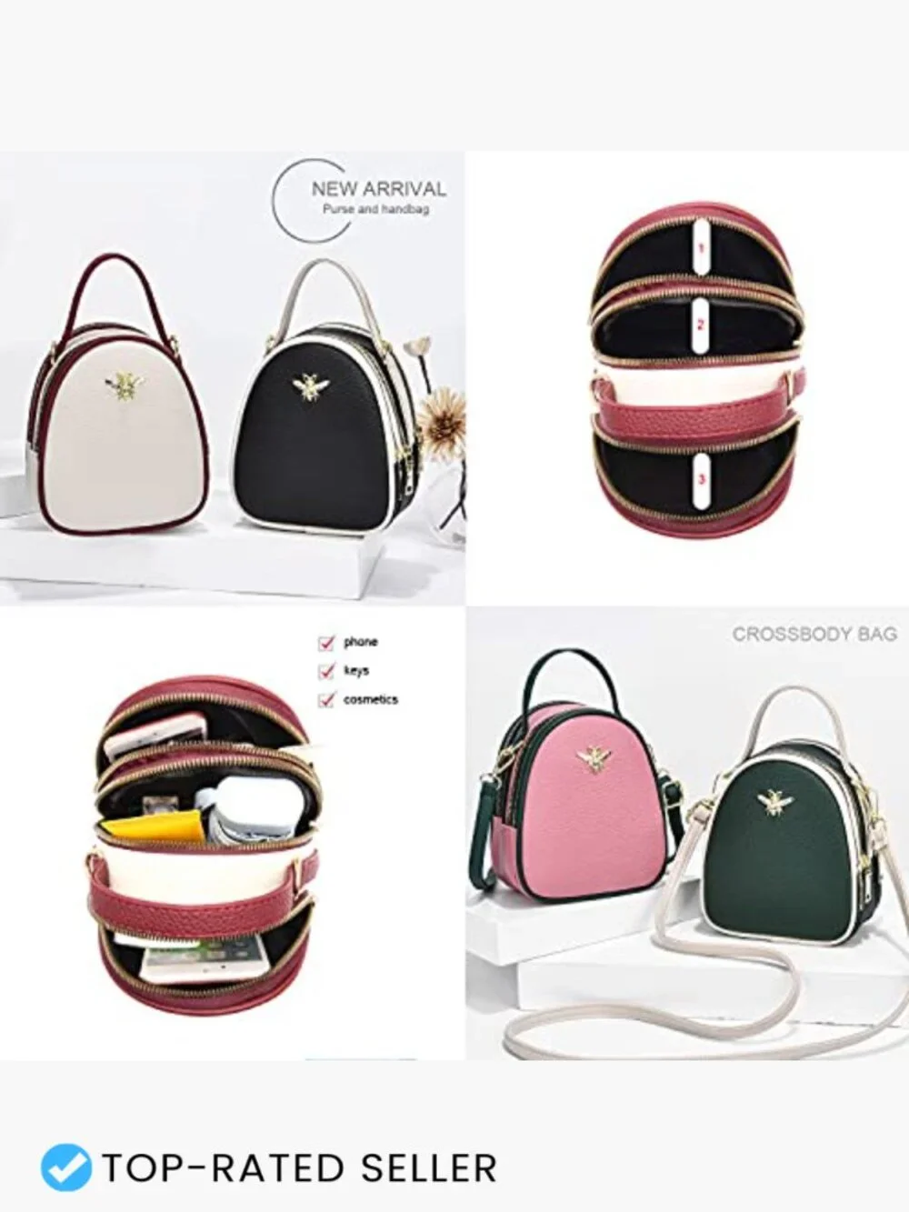 Stylish Small Crossbody Bag Trendy Cell Phone Purse Hobo Shoulder Wallet